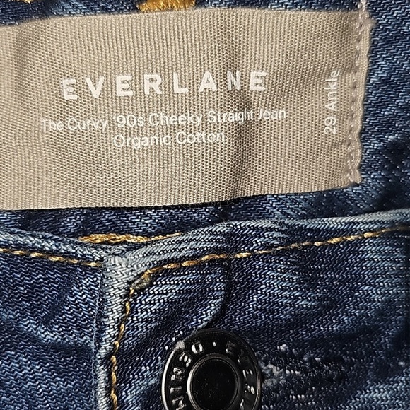 Everlane The Curvy 90s Cheeky Straight Leg Ankle Jean 29 blue denim - Picture 7 of 8